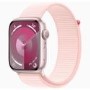 Apple Watch Series 9 GPS 45mm Pink Aluminium Case with Light Pink Sport Loop