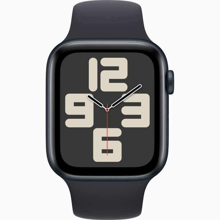 Apple Watch SE (2nd Gen) GPS 44mm Midnight Aluminium Case with Midnight Sport Band - M/L