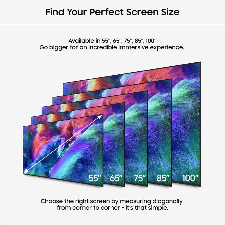 Samsung MRE85R85HAUXXU 85" Micro RGB 4K Ultra HD Smart TV with Tizen OS Dolby Atmos & 144Hz Gaming TV