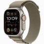 Apple Watch Ultra 2 GPS + Cellular 49mm Titanium Case with Olive Alpine Loop - Medium