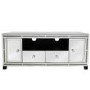 Aurora Boutique Mila Mirrored TV Unit with Crystal Inlay - TV's up to 60"