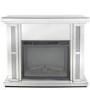 Aurora Boutique Sparkel Mirrored Fire Surround with Fire Insert & Glitter