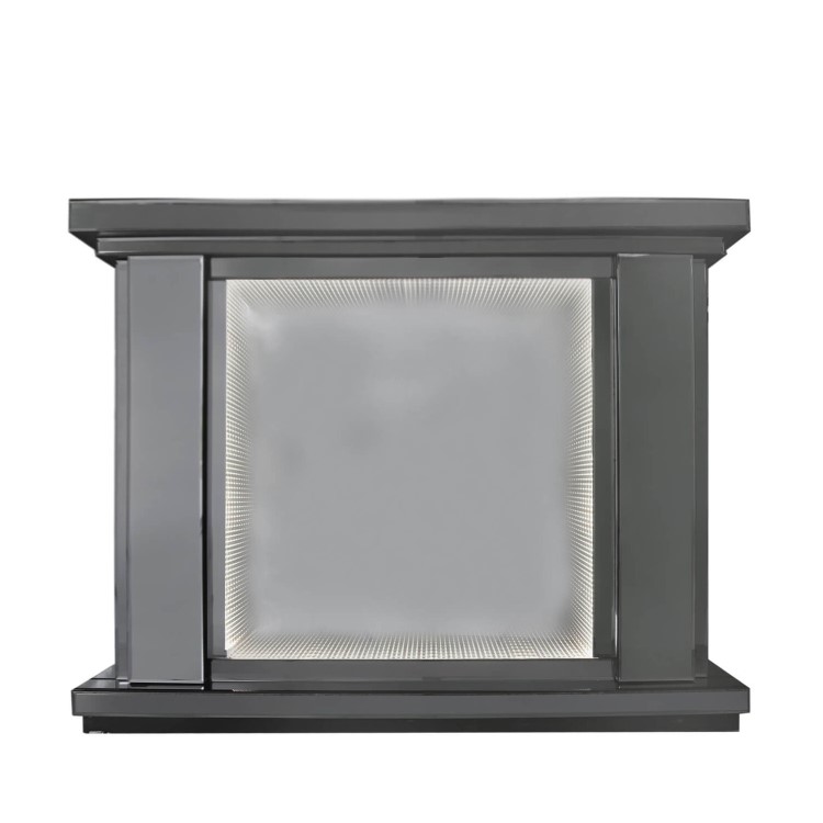 Aurora Boutique Smoked Grey Mirrored Fire Surround with LED Lights