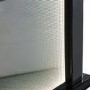 Aurora Boutique Smoked Grey Mirrored Fire Surround with LED Lights