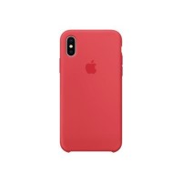 iPhone X Silicone Case - Red Raspberry