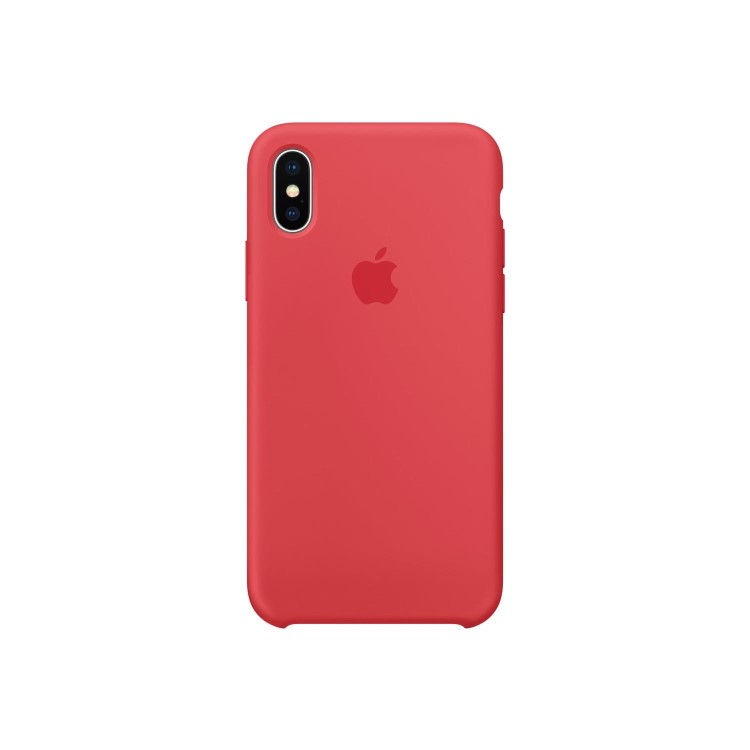 iPhone X Silicone Case - Red Raspberry