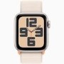 Apple Watch SE 2nd Gen GPS + Cellular 40mm Starlight Aluminium Case with Starlight Sport Loop