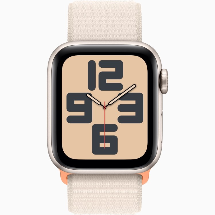 Apple Watch SE 2nd Gen GPS + Cellular 40mm Starlight Aluminium Case with Starlight Sport Loop