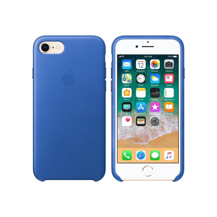 iPhone 8 /iPhone 7 Leather Case - Electric Blue