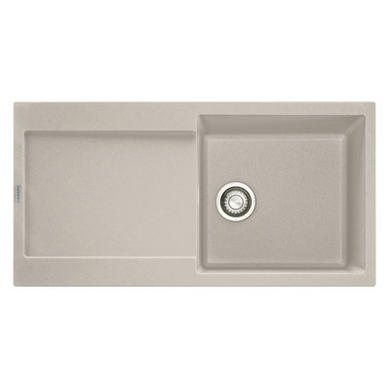 Single Bowl Inset Coffee Composite Kitchen Sink with Reversible Drainer - Franke Maris