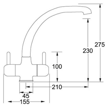 Franke Zurich Ceramic Disc Quarter Turn Tap Chrome