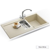 Franke MRG651PWDP Maris 1.5 Bowl Ganite Sink and Tap Designer Pack