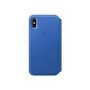 Apple iPhone X Leather Folio Case - Electric Blue