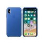 iPhone X Leather Case - Electric Blue
