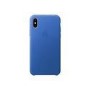 iPhone X Leather Case - Electric Blue