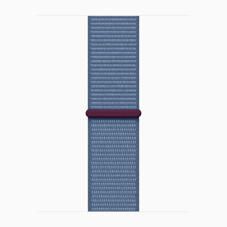 Apple Watch SE 2nd Gen GPS + Cellular 44mm Silver Aluminium Case with Winter Blue Sport Loop