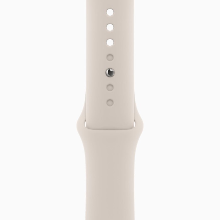 Apple Watch Series 9 GPS + Cellular 41mm Starlight Aluminium Case with Starlight Sport Band - M/L