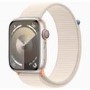 Apple Watch Series 9 GPS + Cellular 41mm Starlight Aluminium Case with Starlight Sport Loop