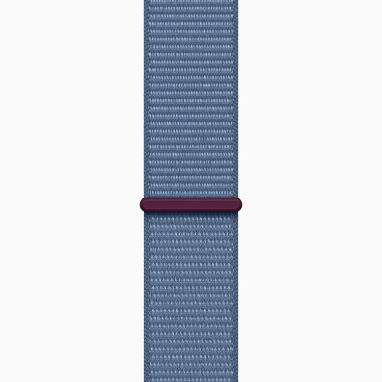Apple Watch Series 9 GPS + Cellular 45mm Silver Aluminium Case with Winter Blue Sport Loop