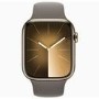 Apple Watch Series 9 GPS + Cellular 45mm Gold Stainless Steel Case with Clay Sport Band - M/L