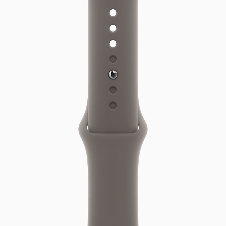 Apple Watch Series 9 GPS + Cellular 41mm Gold Stainless Steel Case with Clay Sport Band - M/L