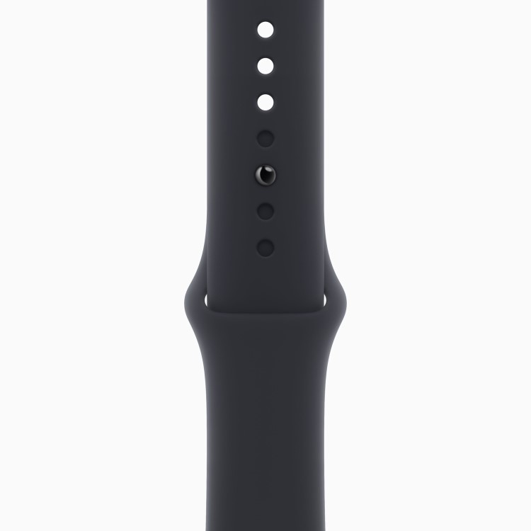 Apple Watch Series 9 GPS + Cellular 45mm Graphite Stainless Steel Case with Midnight Sport Band - S/M