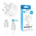 CHARGE-iT 20W Mains Charger with 1 Metre USB-C to USB-C Bundle - White