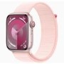 Apple Watch Series 9 GPS + Cellular 41mm Pink Aluminium Case with Light Pink Sport Loop