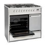 Refurbished Montpellier MRT91DFMX 90cm Dual Fuel Range Cooker Stainless Steel