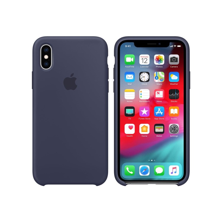 iPhone XS Silicone Case - Midnight Blue