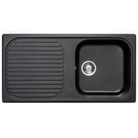 Astracast MS10NEHOMESK MSK Single Bowl Reversible Composite Sink - Black