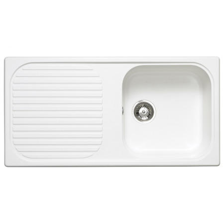 Astracast MS10WHHOMESK MSK Single Bowl Reversible Composite Sink in White