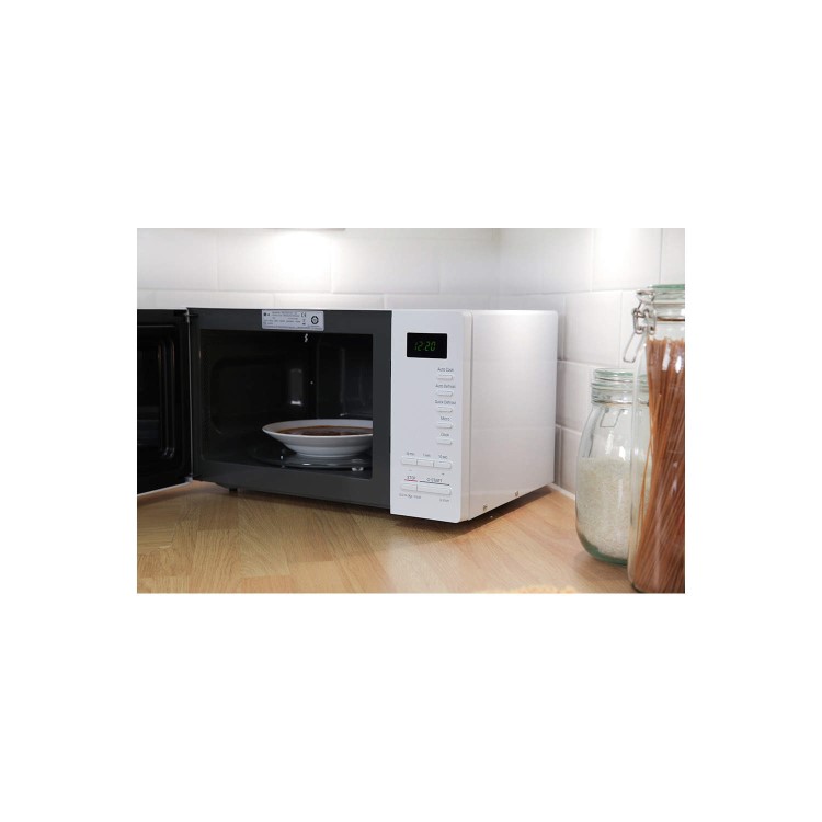 LG MS2354JAS 23 Litre 800 Watt Freestanding Microwave Oven White
