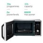Refurbished Samsung MS23F301TAS 23L 800W Solo Microwave Oven Stainless Steel