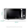 Refurbished Samsung MS23F301TAS 23L 800W Solo Microwave Silver