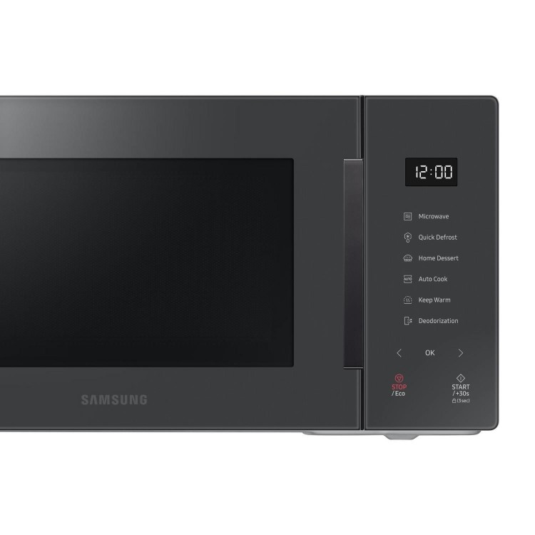 Samsung MS23T5018AC/EU 23L 800W Freestanding Solo Microwave Oven – Black  Compact Kitchen Microwave with Fast Even Heating & Stylish Modern Design