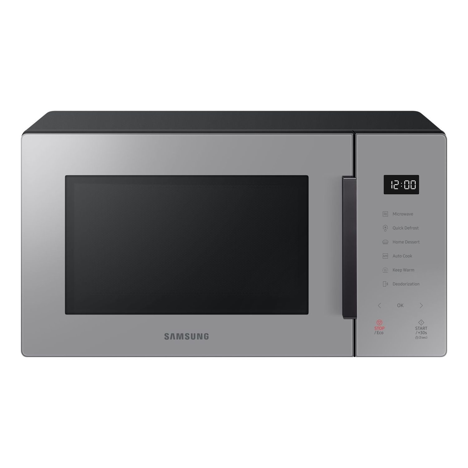 Samsung 23L Glass Front Solo Microwave - Grey