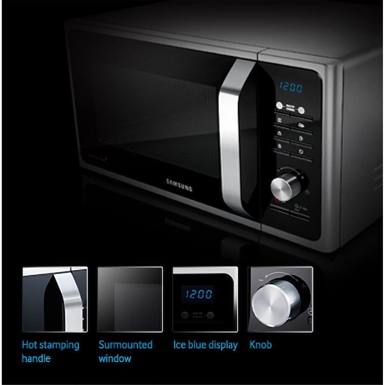 Refurbished Samsung MS28F303TFK 28L 800W Solo Microwave Black