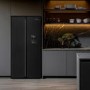 Fridgemaster 439 Litre Side-by-Side American Fridge Freezer - Black