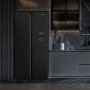 Fridgemaster 439 Litre Side-by-Side American Fridge Freezer - Black
