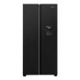 Fridgemaster 439 Litre Side-by-Side American Fridge Freezer - Black