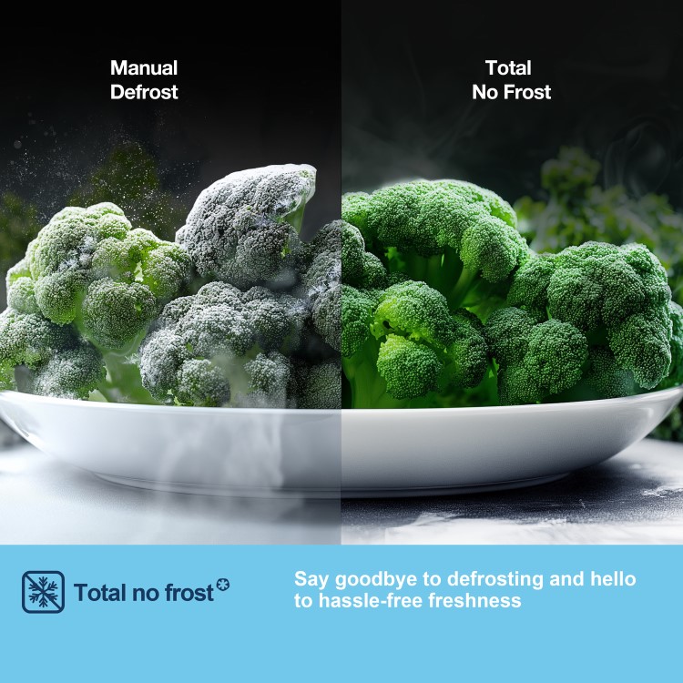 Fridgemaster 439 Litre Side-by-Side American Fridge Freezer - Black