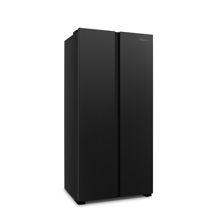 Refurbished Fridgemaster MS83430EB Freestanding 441 Litre Frost Free American Fridge Freezer Black