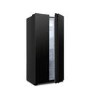 Refurbished Fridgemaster MS83430EB Freestanding 441 Litre Frost Free American Fridge Freezer Black