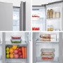 Fridgemaster 441 Litre Side-By-Side American Fridge Freezer - Silver
