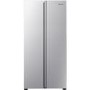 Fridgemaster 428 Litre American Side-By-Side Fridge Freezer - Silver