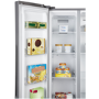 Fridgemaster 428 Litre American Side-By-Side Fridge Freezer - Silver