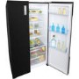 GRADE A1 - Fridgemaster MS91518FFB Frost Free Side-by-side American Fridge Freezer - Black