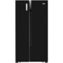GRADE A1 - Fridgemaster MS91518FFB Frost Free Side-by-side American Fridge Freezer - Black