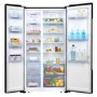 GRADE A1 - Fridgemaster MS91518FFB Frost Free Side-by-side American Fridge Freezer - Black